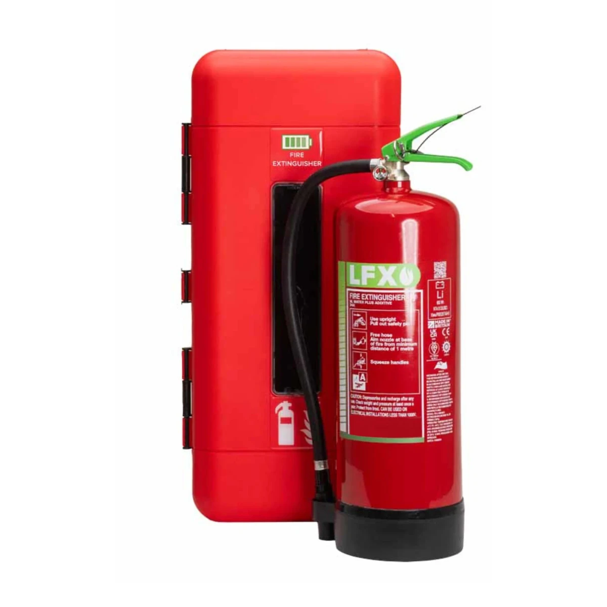 Ti Fire Shield 9ltr FireShield LFX Lithium-Ion Battery Extinguisher with Single ...