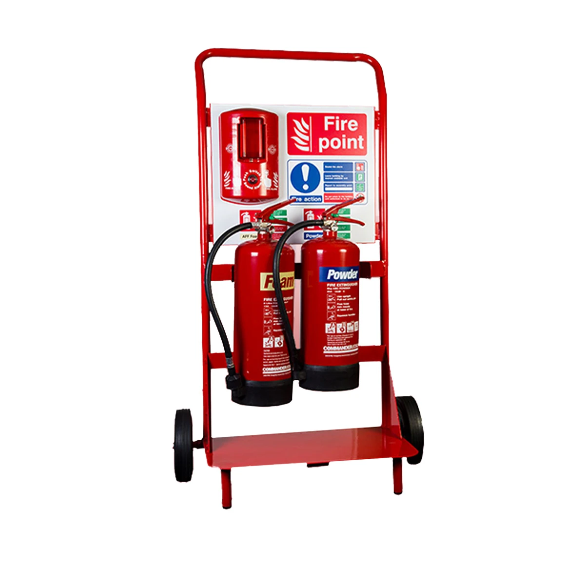 commander-double-fire-extinguisher-trolley-with-white-backboard-&-fire-point-sign.jpg